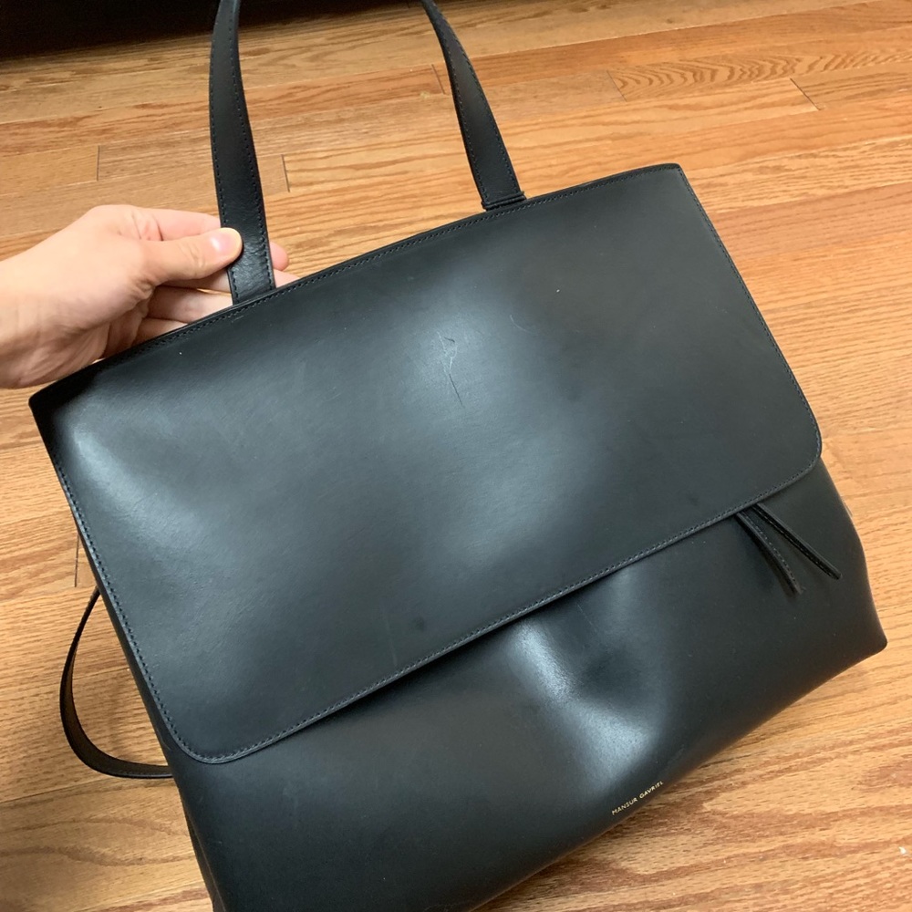 Brand New Mansur Gavriel large lady bag black